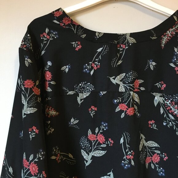 George Black Floral Tunic Top - Picture 8 of 16
